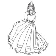 Princess - coloring page for kids N11