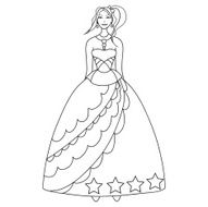 Princess - coloring page for kids N13