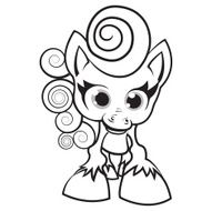 Pony - coloring page for kids N5