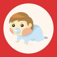 person character baby theme elements