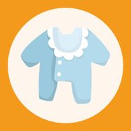 Baby clothes theme elements N3