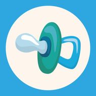 Baby pacifiers theme elements N2