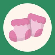 Baby supplies slippers theme elements
