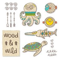 Wood animal figures Eco friendly toys N5