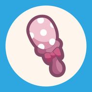 Baby rattle theme elements N3