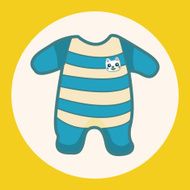 Baby clothes theme elements N4