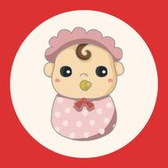person character baby theme elements N4