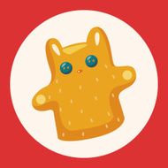 baby toy hand puppet theme elements