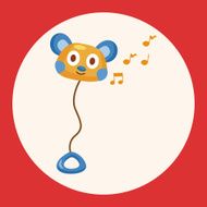 baby toy rattle theme elements N2