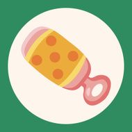 Baby rattle theme elements N4