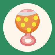 Baby rattle theme elements N5