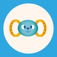 baby toy rattle theme elements N4