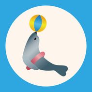 baby toy seadog doll theme elements