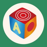 baby toy dice theme elements
