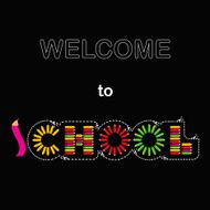 vector welcome to school