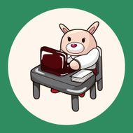 animal worker cartoon theme elements N12