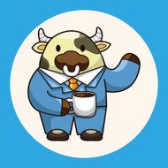 animal worker cartoon theme elements N14