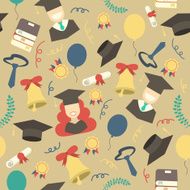 Graduation Elements Seamless Pattern Background