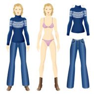 paper doll whith clothes