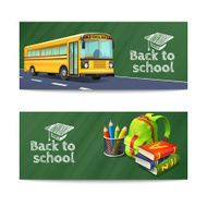 Back To School Banners Set