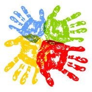 Prints of hands