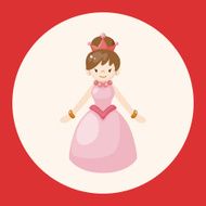 Royal theme princess elements vector eps