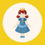 Royal theme princess elements vector eps N3