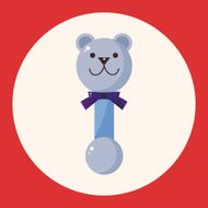 Baby rattle theme elements N6