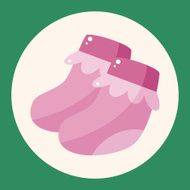 baby socks theme elements