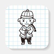 Chinese boy doodle