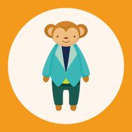 animal monkey worker cartoon theme elements N2