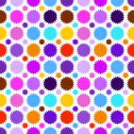 Colorful star seamless pattern illustration
