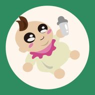 person character baby theme elements N7