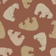Bears seamless pattern in vector N2