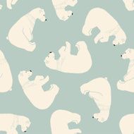 Bears seamless pattern in vector N5