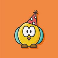 birthday bird icon