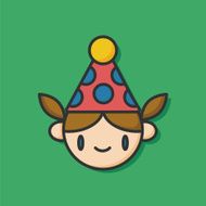 birthday girl icon
