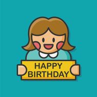 birthday girl icon N2