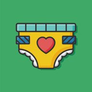baby diaper icon N4