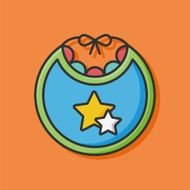 Baby bib icon N6