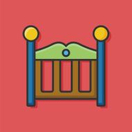 Baby bed icon N6