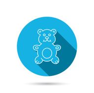 Teddy-bear icon Baby toy sign N5