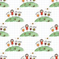 Colorful picture with happy kids N14