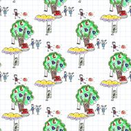 Colorful picture with happy kids N16