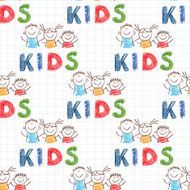 Colorful picture with happy kids N17