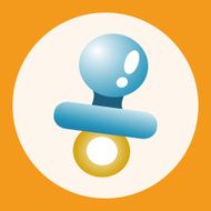Baby pacifiers theme elements N5
