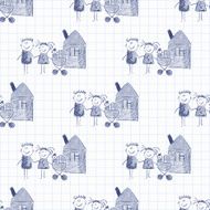 Colorful picture of happy family N10
