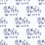 Colorful picture of happy family N11