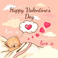teddy love greeting card
