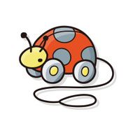 toy ladybug car doodle
